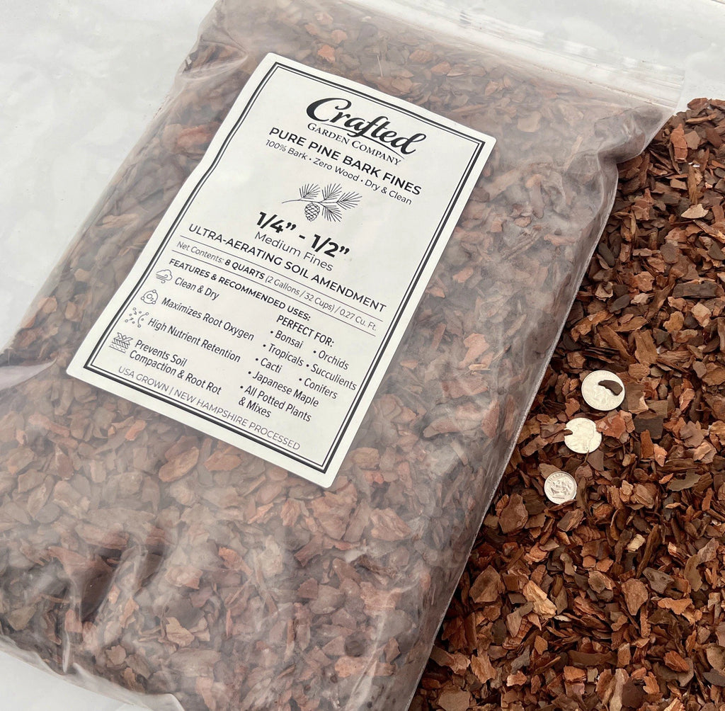 Pure Pine Bark Fines | 1/4" to 1/2" (8 Qt)